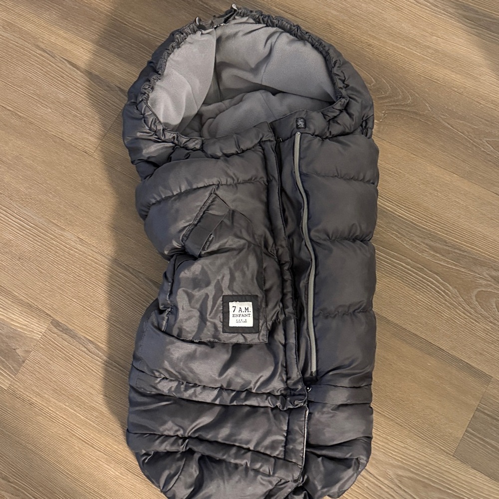 7am enfant black 212 evolution stroller and car seat foot muff blanket